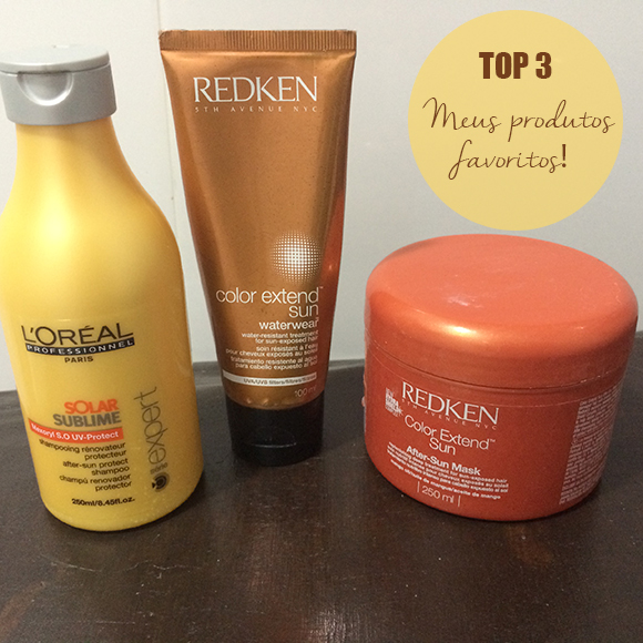 Top 3 produtos para cuidados do cabelo no verão